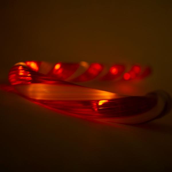 3er-Set LED-Zuckerstange – rot-weisse Weihnachtsdekoration mit 11 warmweissen LEDs – 5 Lichtfunktionen, batteriebetrieben, 13x1.8x45 cm