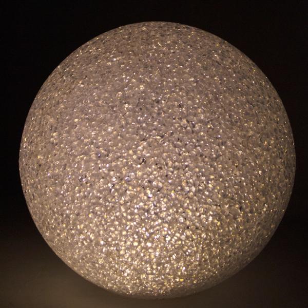 3er-Set LED Leuchtkugeln Weihnachtskugel - warmweisses Licht für festliche Stimmung & gemütliches Ambiente - Ø 18 cm - batteriebetriebene Weihnachtsdeko