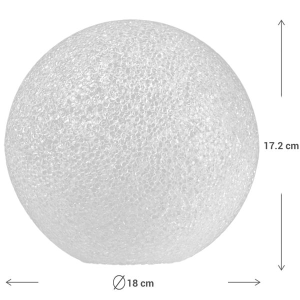 3er-Set LED Leuchtkugeln Weihnachtskugel - warmweisses Licht für festliche Stimmung & gemütliches Ambiente - Ø 18 cm - batteriebetriebene Weihnachtsdeko