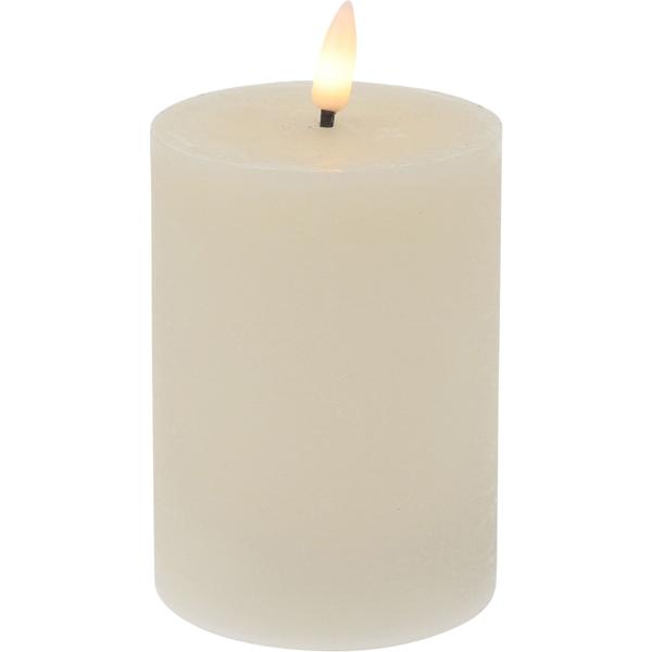 LED-Kerzen-Set flackernd elfenbein/weiss - 3 Wachs-LED-Kerzen 2 Dinnerkerzen 4 Teelichter - Timer- & Fernbedienung - für gemütliches Heim Weihnachten