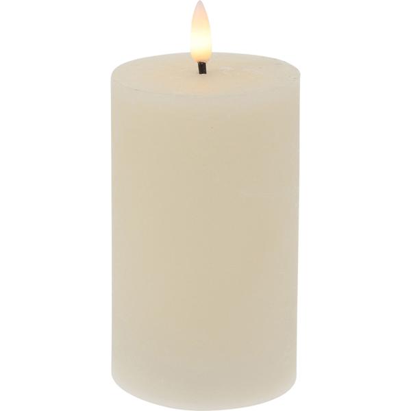 LED-Kerzen-Set flackernd elfenbein/weiss - 3 Wachs-LED-Kerzen 2 Dinnerkerzen 4 Teelichter - Timer- & Fernbedienung - für gemütliches Heim Weihnachten