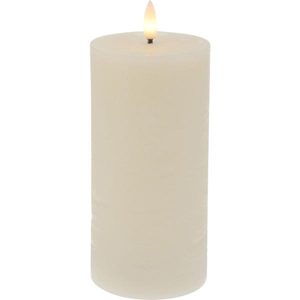 LED-Kerzen-Set flackernd elfenbein/weiss - 3 Wachs-LED-Kerzen 2 Dinnerkerzen 4 Teelichter - Timer- & Fernbedienung - für gemütliches Heim Weihnachten