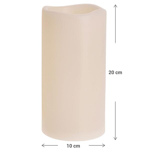 LED Kerzen 3er Set creme mit Fernbedienung & Dimmfunktion - Täuschend echt flackernd - IP44 wetterfest für eine gemütliche Atmosphäre