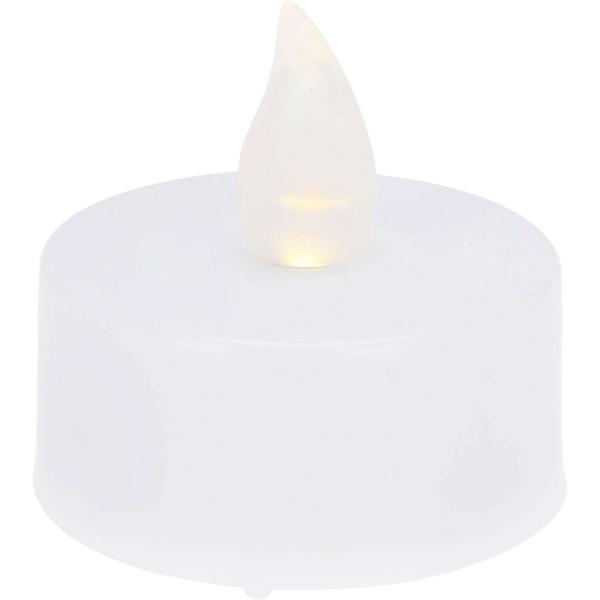 15er-Set LED-Teelichter, weiss mit realistischem Flackern, inkl. Batterien - Klassisch-modernes Design für stimmungsvolle Momente