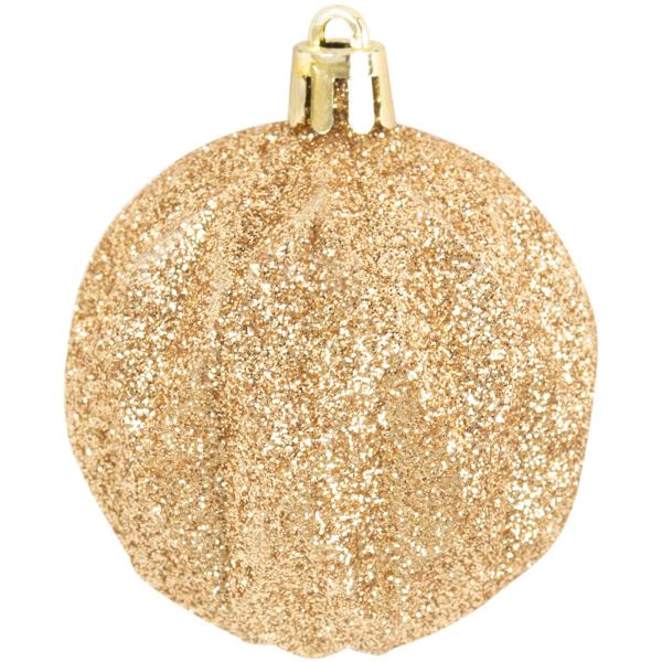 Weihnachtskugeln 35 Stk. - Ø 6 cm Rosé/Gold/Champagner - Festliche Christbaumkugeln für Adventszeit & Feiertage - 5 Designs - Edle Pastelltöne