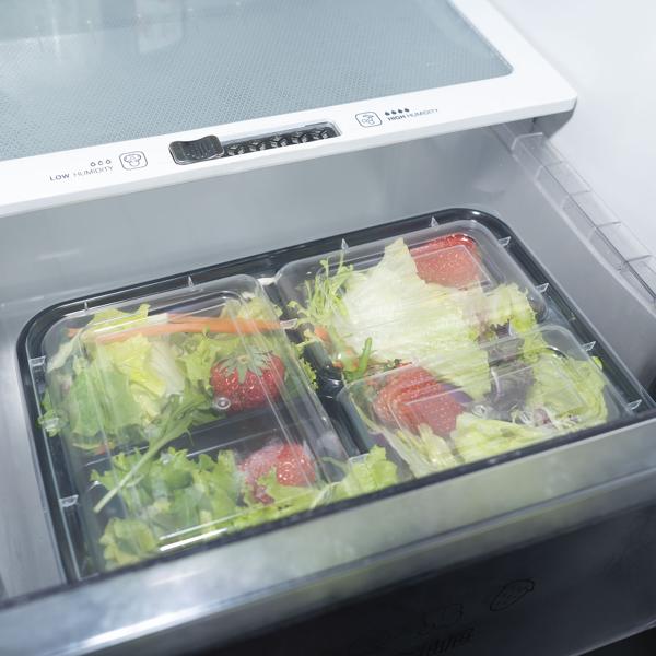 10 Essensboxen mit Deckel & 3 Trennfächern, Meal Prep Boxen sind wiederverwendbar, BPA frei, mikrowellengeeignet, Bento-Boxen mit 1,2 l Kapazität