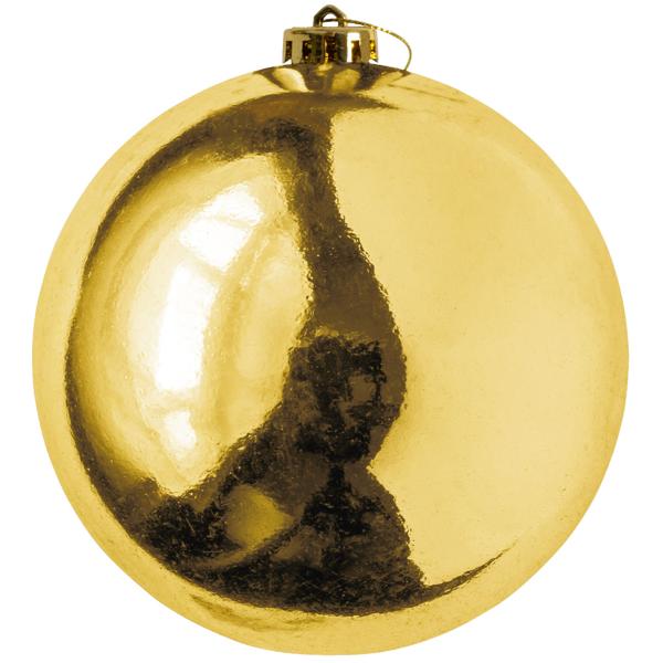 Weihnachtskugeln 4er-Set goldfarben - Ø 15 cm mit 3 Designs - Christbaumkugeln für festliche Weihnachtsdekoration Zuhause Büro Hotel