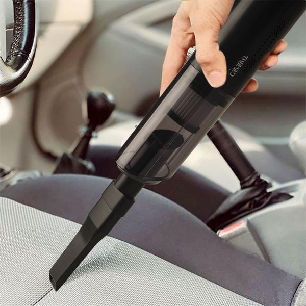 Moderner Profi Akku-Handstaubsauger mit HEPA-Filter, beutellos, starke 6000 Pa, 120 W, USB für Zuhause, Büro, Auto