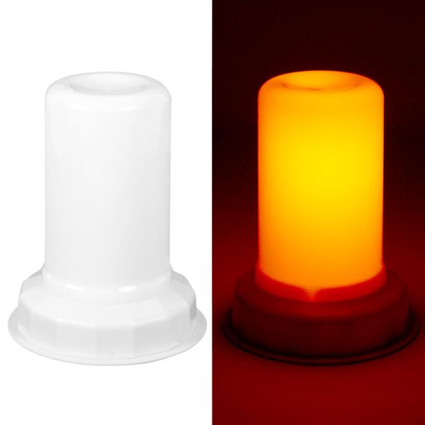 LED-Flammenleuchte als sicherer Kerzenersatz – Warm-weisses Licht, Ø 7,5x9,5cm – Ideal für Adventsstimmung, Laternen & Windlichter – Batteriebetrieben