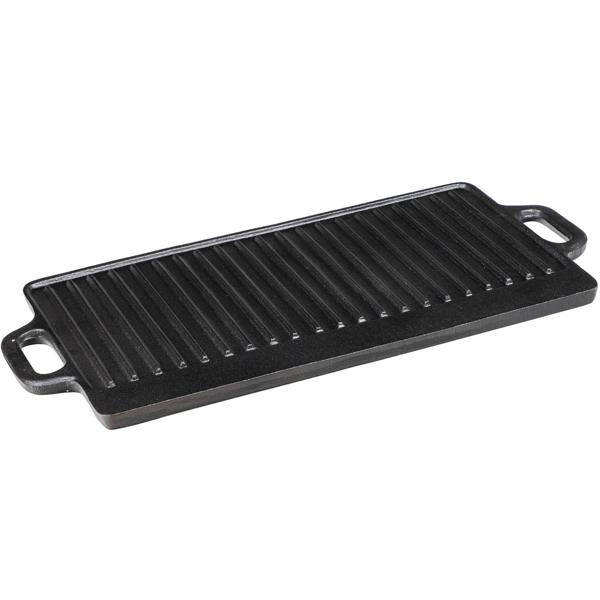 Hochwertiges Gusseisen-Grill-Set, 6-teilig + Holzkiste