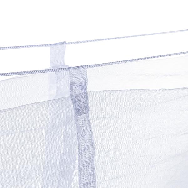 Hängematte mit Moskitonetz für ungestörte Nächte, 2,6 x 1,4 m, grün schwarz, Befestigung an Bäumen oder Ständern