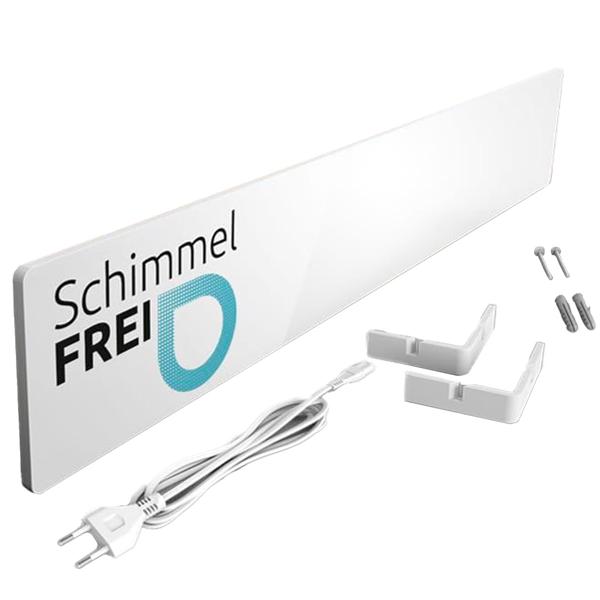 Effektives Schimmel Dry Set mit Basiselement & Erweiterungsmodul – Schimmelentferner, weiss mit innovativer Keramik-Wärmeplatte für trockene Wände