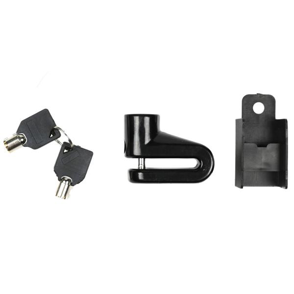 Bremsscheibenschloss inkl. Halterung - Diebstahlsicherung für Motorrad, Fahrrad, E-Bike, Mofa - gehärteter Stahl, wetterfest, 5.5mm Sicherungsstift