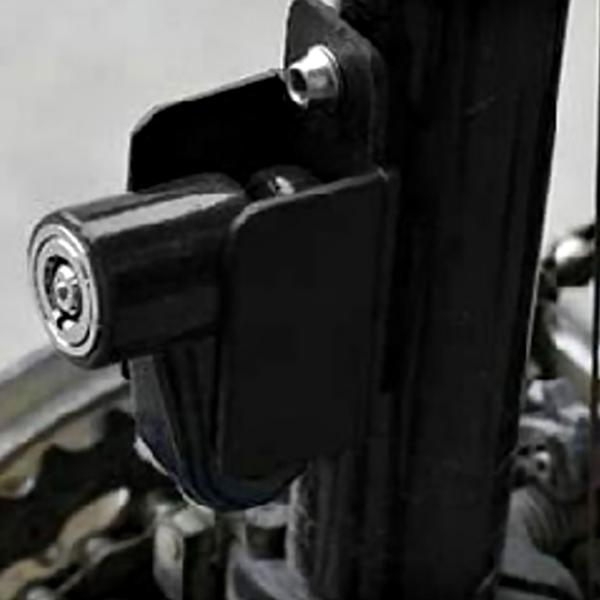 Bremsscheibenschloss inkl. Halterung - Diebstahlsicherung für Motorrad, Fahrrad, E-Bike, Mofa - gehärteter Stahl, wetterfest, 5.5mm Sicherungsstift