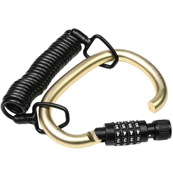 Robustes Karabiner-Zahlenschloss mit 1,8m Kabel: Für zuverlässige Sicherung unterwegs, vielseitig einsetzbar für Rucksack, Koffer, Helm & mehr