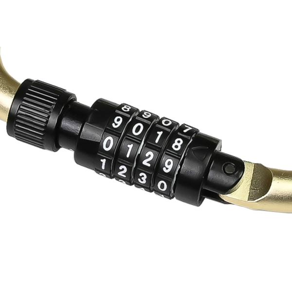 Robustes Karabiner-Zahlenschloss mit 1,8m Kabel: Für zuverlässige Sicherung unterwegs, vielseitig einsetzbar für Rucksack, Koffer, Helm & mehr