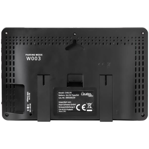 WLAN-Wetterstation mit Aussensensor – Digitale Wetterstation mit App & 5-Tage-Prognose, Thermometer, Hygrometer & Barometer