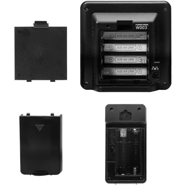 WLAN-Wetterstation mit Aussensensor: 4-Tage-Prognose, App-Zugriff weltweit, Schwarz – Übersichtliches Display für genaue Wetterdaten