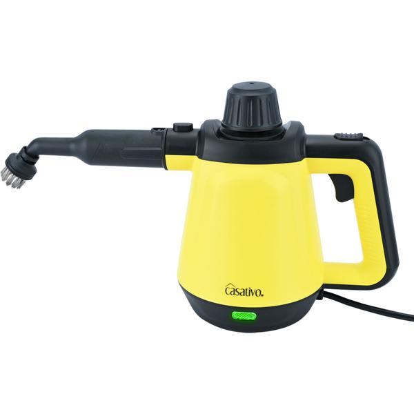 Premium Dampfreiniger, mobil, 3,5 bar Druck, 16 Zubehörteile-Aufsätze, kraftvolle 1.200W, gegen Fett u. Schmutz in Küche, Bad, Möbeln, Polstern, Auto