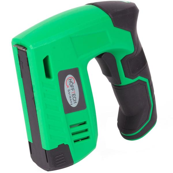 Akku-Tacker 1300 mAh - Ideal für Polstermöbel Reparaturen & DIY - Inkl. 1000 Heftklammern & 1000 Nägel (10mm) - Metalltacker 4V Batterie