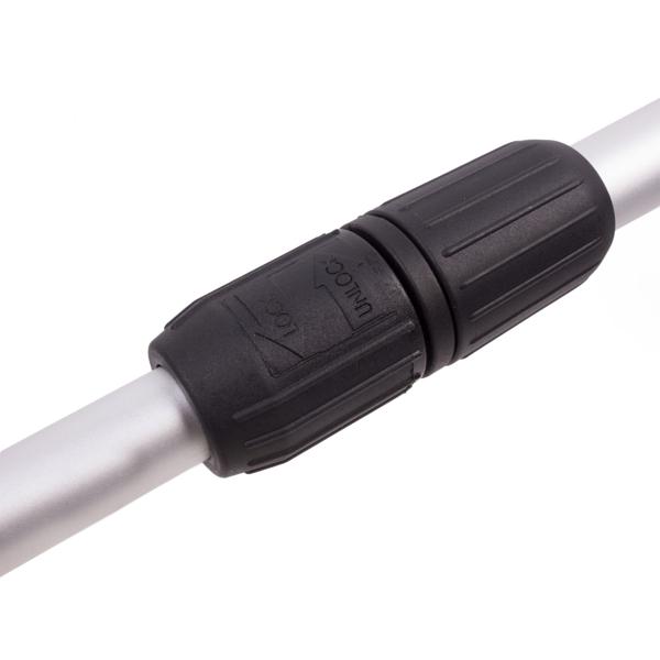 Komfortable Akku-Fugenbürste, 20V, 2000mAh, mit Führungsrad – Kabellos, silber-grün, mühelose Reinigung von Hofeinfahrten und Terrassen