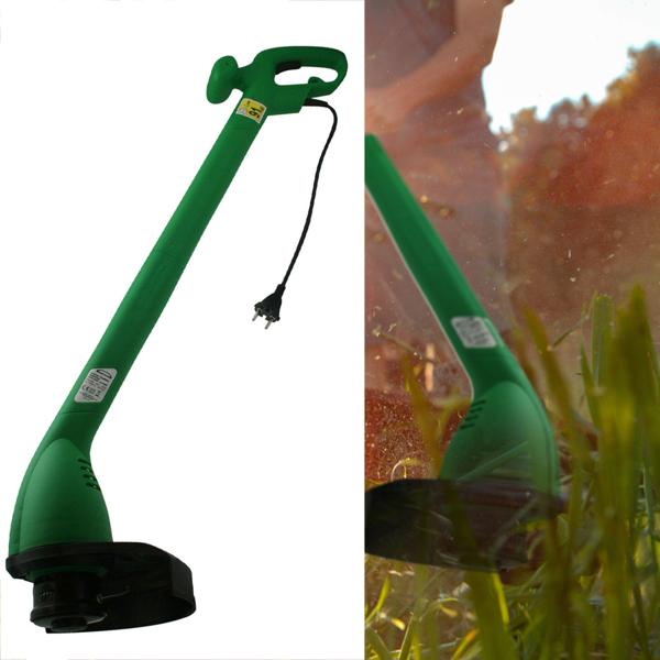 Komfortabler Elektro-Rasentrimmer (250W) - mit ergonomischem Griff, 12.500 U/min, grün-schwarz - für effektives Trimmen & Arbeiten im Garten
