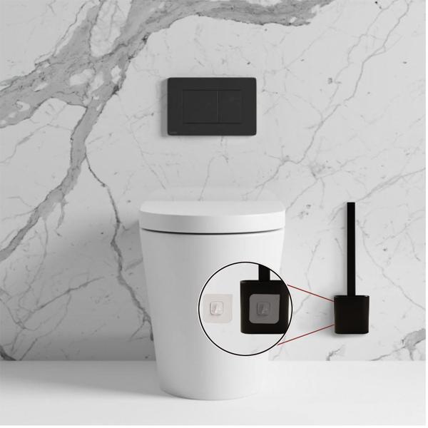 WC-Bürste (2er-Set) mit Silikonborsten & Halter – Toilettenbürste zum Aufstellen oder zur Wandmontage – Effizient & hygienisch