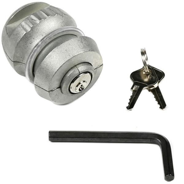 Robuste Kupplungssicherung Kugel: Hochwertiges Anhängerschloss für zuverlässigen Diebstahlschutz. Sichert Anhänger & Wohnwagen effektiv