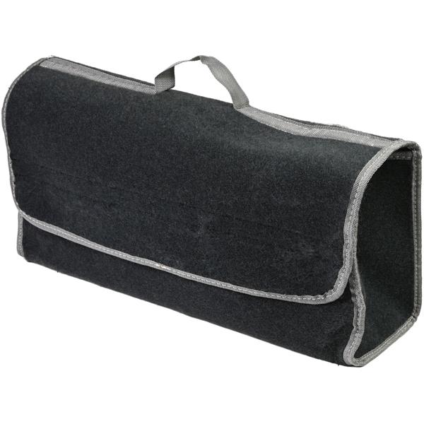 Kofferraum-Organizer 55x23x15 cm - Robuste Aufbewahrungstasche mit Klettband-Fixierung - Schützt Lack & kaschiert Wertsachen - Für Werkzeug & Campingzubehör