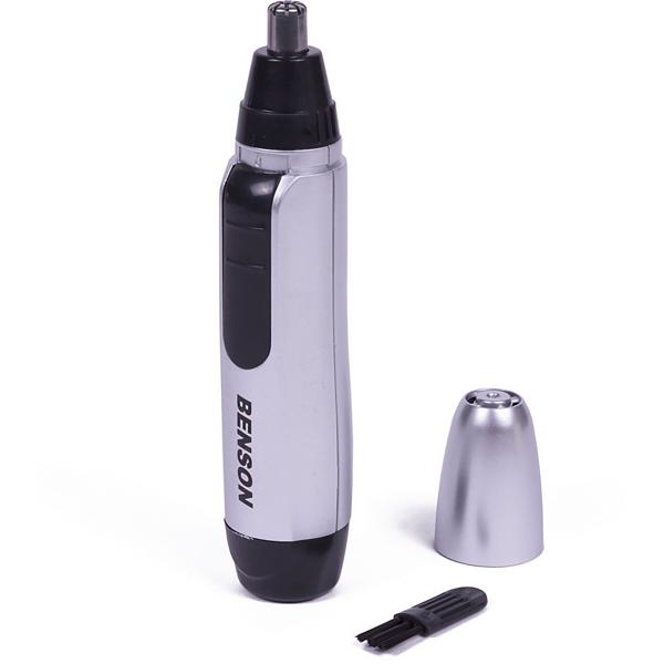 Nasen- & Augenbrauentrimmer - Präzise Haarentfernung für Nase, Ohren, Augenbrauen - Kabelloser Batteriebetrieb - Inkl. Schutzkappe & Reinigungsbürste