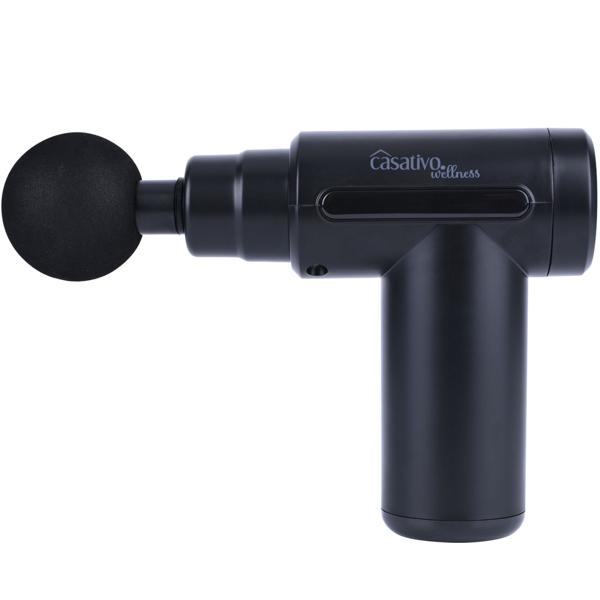 Kompakte Hand-Massagepistole, Massage Gun mit Akku u. 4 Aufsätzen, USB-C, 25 W, Massagegerät für eine entspannte Muskulatur