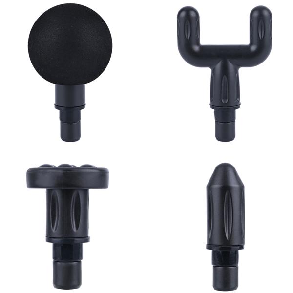 Kompakte Hand-Massagepistole, Massage Gun mit Akku u. 4 Aufsätzen, USB-C, 25 W, Massagegerät für eine entspannte Muskulatur