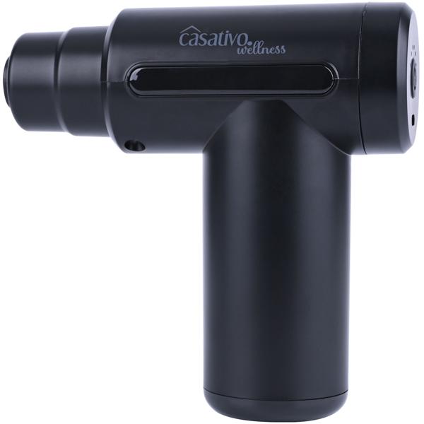 Kompakte Hand-Massagepistole, Massage Gun mit Akku u. 4 Aufsätzen, USB-C, 25 W, Massagegerät für eine entspannte Muskulatur