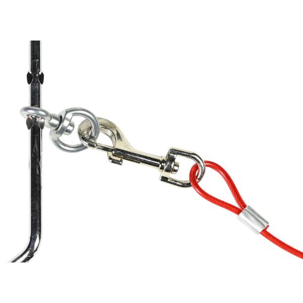 Anlegepflock für Hunde und Katzen - Inkl. 4m Leine & Karabinerhaken - Robuster Bodenanker für Garten, Camping & Strand - Freilauf & Sicherheit