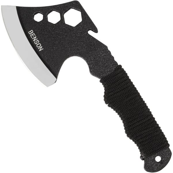 Multifunktions-Handbeil, 23,5 cm, mit Holster und Gürtelhalterung, Paracord Griffwicklung, Camping, Wandern, Survival, Axt