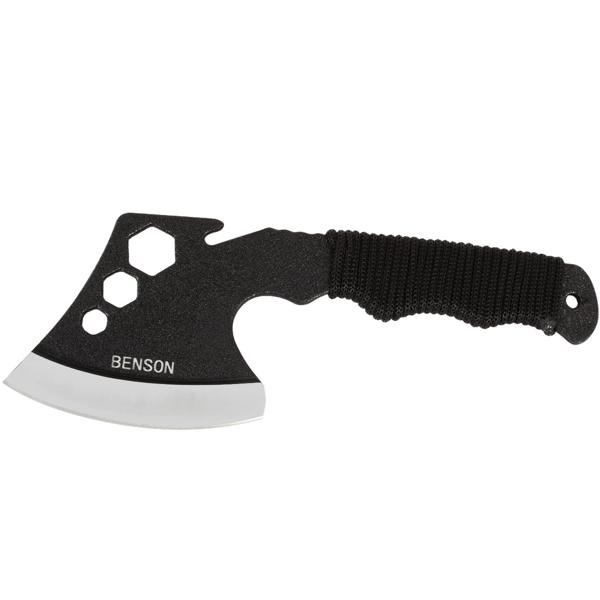 Multifunktions-Handbeil, 23,5 cm, mit Holster und Gürtelhalterung, Paracord Griffwicklung, Camping, Wandern, Survival, Axt