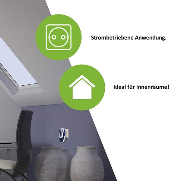 Effektiver Insektenvernichter (UV-Licht): Steckdosen-Fliegen- & Mückenabwehr für bis zu 30m². Zuverlässiger Schutz vor lästigen Insekten ohne Chemie