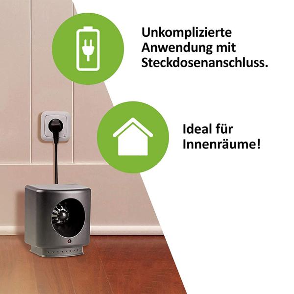 Ultraschall Mäuse- und Rattenabwehr 230V – effektiver Schutz bis 50 m² – chemiefrei, umweltfreundlich & geräuschlos – ideal für Haus, Garage & Keller