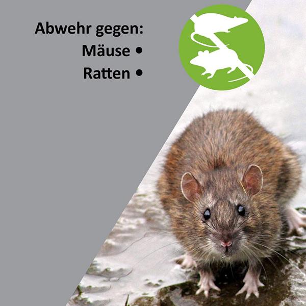 Ultraschall Mäuse- und Rattenabwehr 230V – effektiver Schutz bis 50 m² – chemiefrei, umweltfreundlich & geräuschlos – ideal für Haus, Garage & Keller
