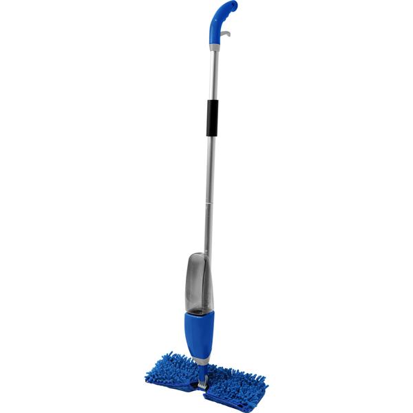 Praktischer 2 in 1 Bodenwischer nass-trocken mit Sprühfunktion, FastSwap, Wassertank 700 ml, 180°-Schwenkkopf, inkl. 2 Wischtüchern