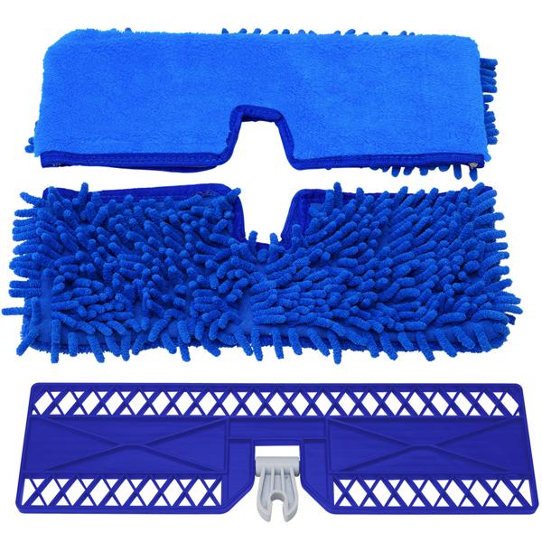 Praktischer 2 in 1 Bodenwischer nass-trocken mit Sprühfunktion, FastSwap, Wassertank 700 ml, 180°-Schwenkkopf, inkl. 2 Wischtüchern