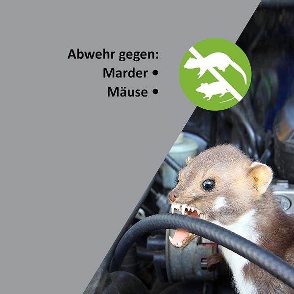 Ultimativer Marder-Schutz 3in1 – Ultraschall, Licht & elektrischer Schock, wetterfest, vertreibt Marder nachhaltig, schützt Ihr Fahrzeug