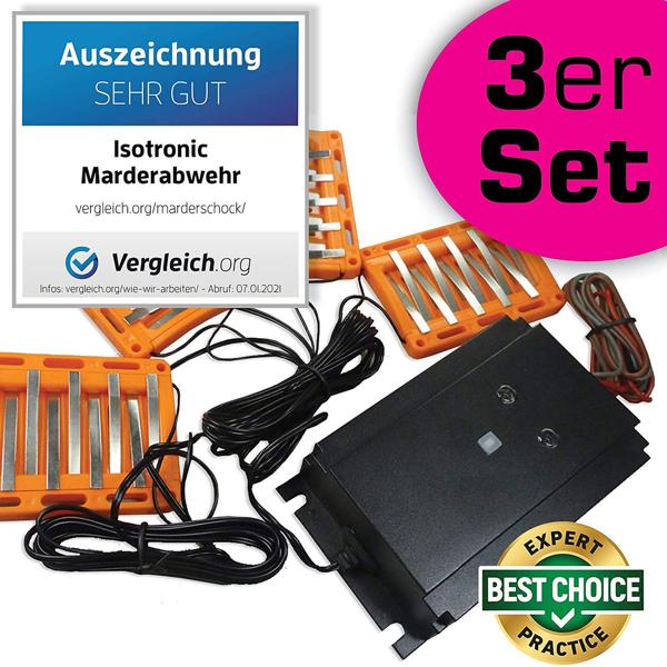 Ultimativer Marder-Schutz 3in1 – Ultraschall, Licht & elektrischer Schock, wetterfest, vertreibt Marder nachhaltig, schützt Ihr Fahrzeug