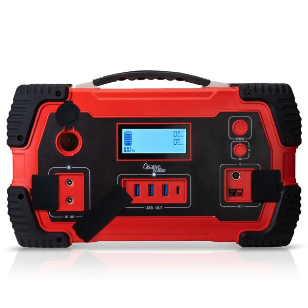 Hochleistungs-Powerstation & Solar-Generator mit 800 Wh, 230V & 12V, 1.000 Watt, 8 Anschlüsse, Überspannungsschutz