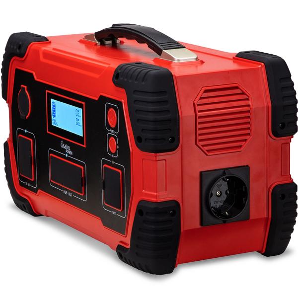 Hochleistungs-Powerstation & Solar-Generator mit 800 Wh, 230V & 12V, 1.000 Watt, 8 Anschlüsse, Überspannungsschutz