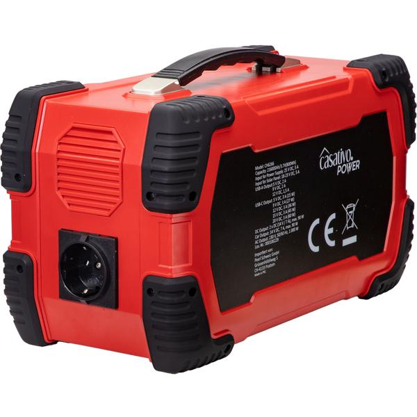 Hochleistungs-Powerstation & Solar-Generator mit 800 Wh, 230V & 12V, 1.000 Watt, 8 Anschlüsse, Überspannungsschutz