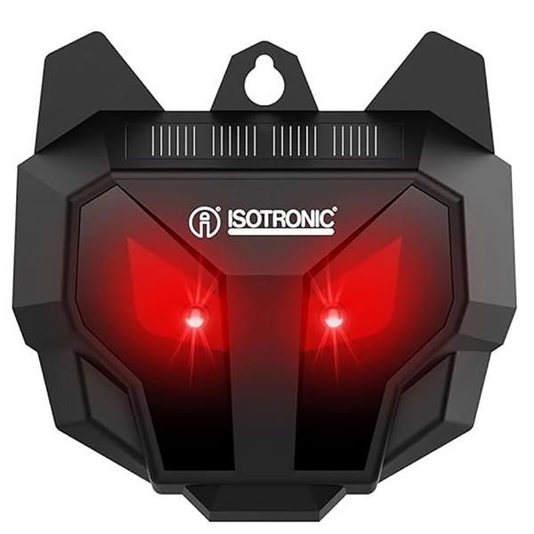 2er-Set Tierabwehr gegen Wildtiere - Vertreibt Füchse, Marder, Waschbären nachts mit blinkenden LEDs - Solarbetrieben, Dämmerungssensor, IP44