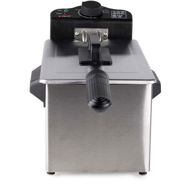 Profi Edelstahl Fritteuse 3L – 2000W Starkleistung für schnelle, knusprige Ergebnisse - Kompakte Kaltzonen Fritteuse mit Thermostat