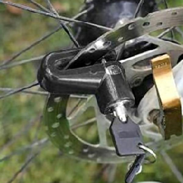 2er-Set Bremsscheibenschloss inkl. Halterung - Robuster Diebstahlschutz für Motorrad, Mofa & Velo - Stoss- & Wetterfest, gehärteter Stahl, Ø 5,5mm