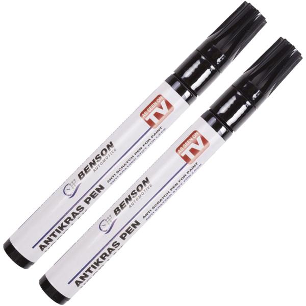 2er-Set Lack Reparatur Stift - Universal für alle Farben & Fabrikate - Versiegelt Kratzer, minimiert Rost - Für Auto, Motorrad, Fahrrad & Metall